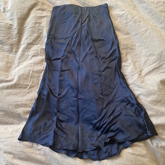 Aritzia Slip Satin Midi Skirt - Picture 4 of 5